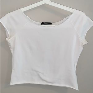 White crop top